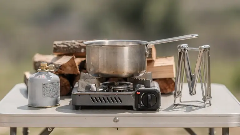 Notfallkochen mit Campingkocher, Brennstoff und Feuerholz als geeignete Feuerquellen in der Krise
