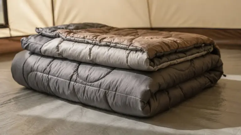 Thermische Decke und Schlafsack für Kälte bei Campingausrüstung