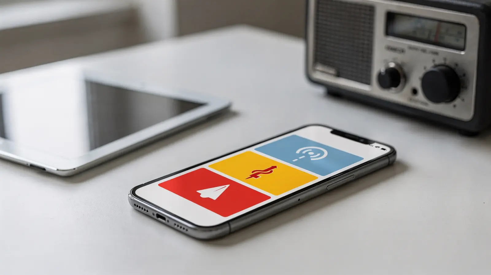 Smartphone und Radio zu Warnapps und Warnkanälen in Deutschland